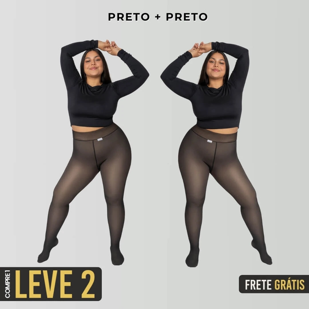KIT 2 Meia-Calça Peluciada com Lã