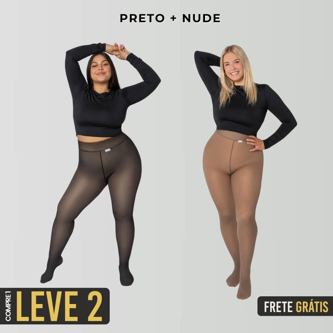 KIT 2 Meia-Calça Peluciada com Lã